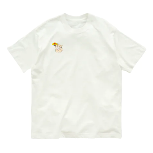 ひのもとにゃんこ®️ 手踊り / クリーム Organic Cotton T-Shirt
