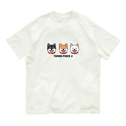 3ピース柴犬グッズ Organic Cotton T-Shirt