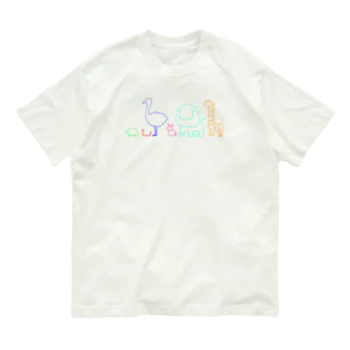 あにまるずからー オーガニックコットンTシャツ