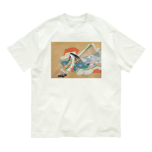 日本画：上村松園_伊勢大輔(1929) Organic Cotton T-Shirt