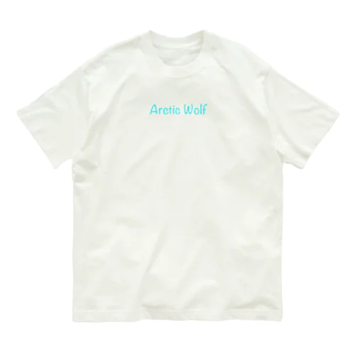 冬のホワイトアニマル・シリーズ「ホッキョクオオカミ」 Organic Cotton T-Shirt