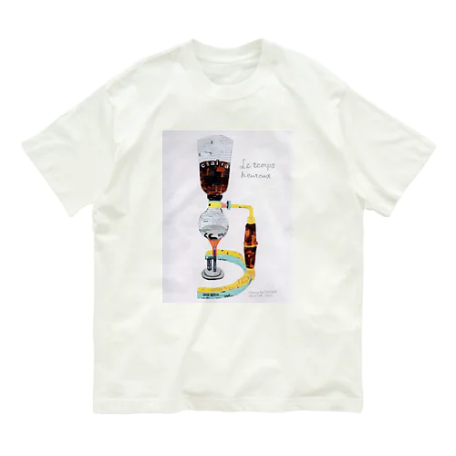 【喫茶店】茶居家 サイフォン ペーパーコラージュ Organic Cotton T-Shirt