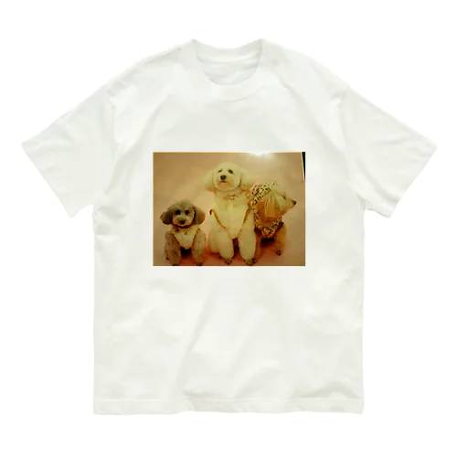 ヒーラーわん娘三姉妹の超ラッキー波動 Organic Cotton T-Shirt