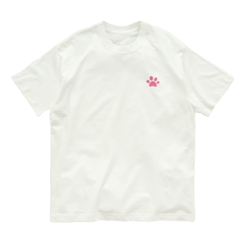 ピンクの肉球 Organic Cotton T-Shirt