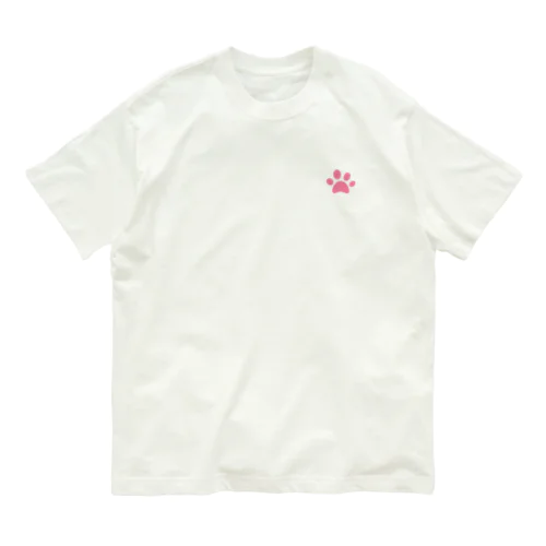 ピンクの肉球 Organic Cotton T-Shirt