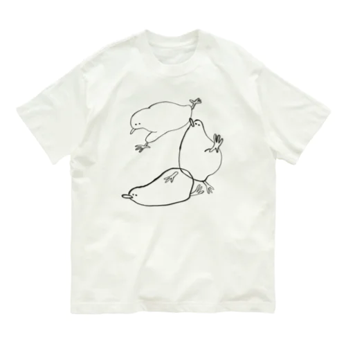 嬉々として踊るキーウィ Organic Cotton T-Shirt