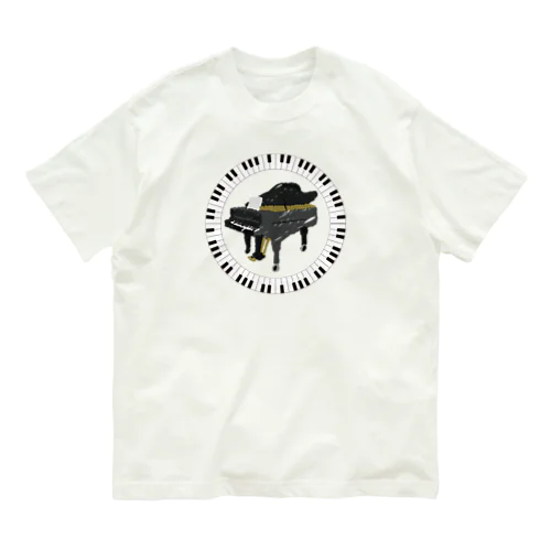 かわいいピアノマーク Organic Cotton T-Shirt