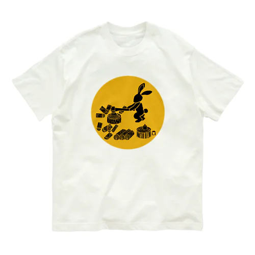 薪割ピョン吉 オーガニックコットンTシャツ