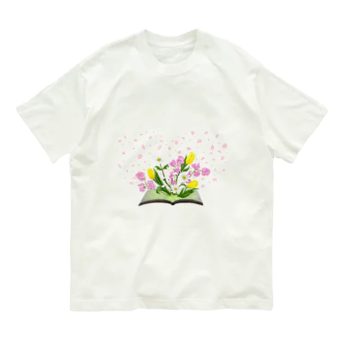 四季の本 － 春 － オーガニックコットンTシャツ