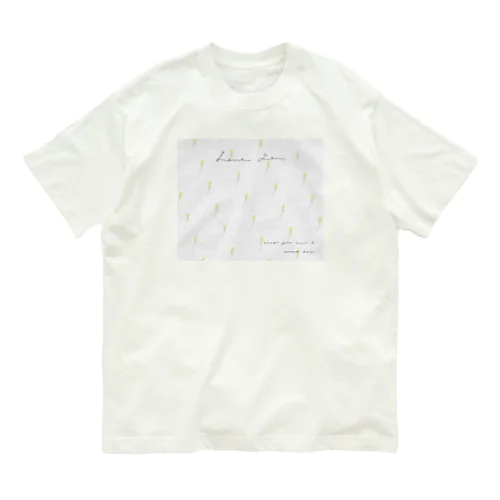 NANOHANA , Logo Message . Organic Cotton T-Shirt