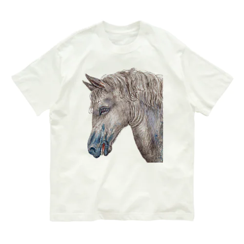 Wild Horse　横顔 オーガニックコットンTシャツ