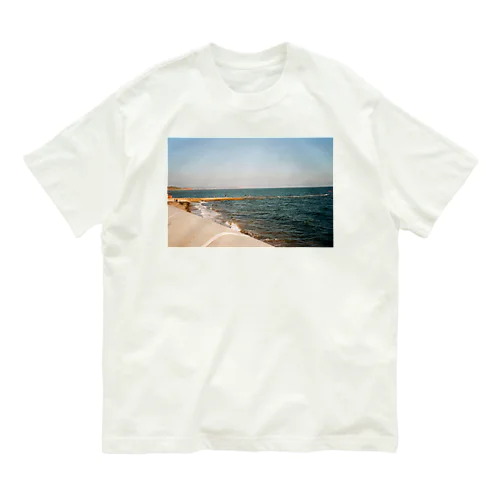 イギリスの南の方の海 オーガニックコットンTシャツ