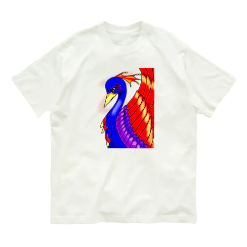 不死鳥アート  幻想世界 オーガニックコットンTシャツ