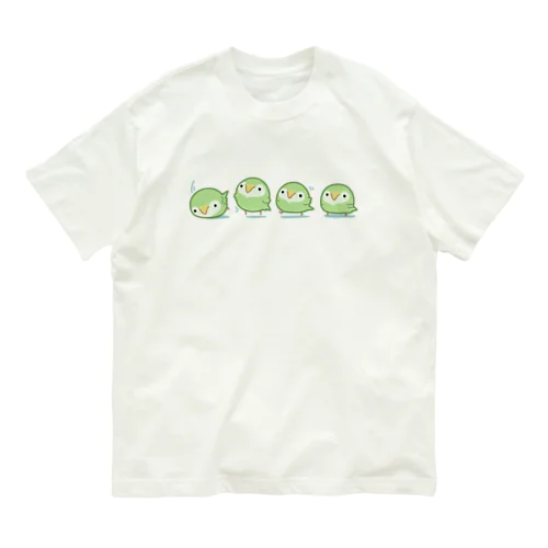 空も飛べるはずと頑張るカカポ オーガニックコットンTシャツ