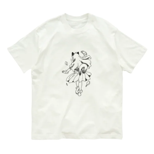 猫のフラダンサー　後ろ姿 Organic Cotton T-Shirt