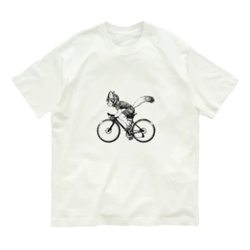 猫のロードレーサー　女子 Organic Cotton T-Shirt