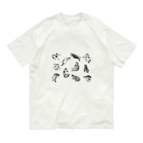 地域猫　いろんなポーズ Organic Cotton T-Shirt