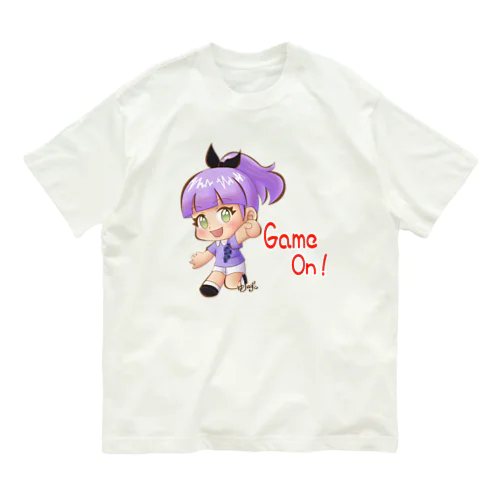 ダーツ女子マリちゃんGame On! オーガニックコットンTシャツ