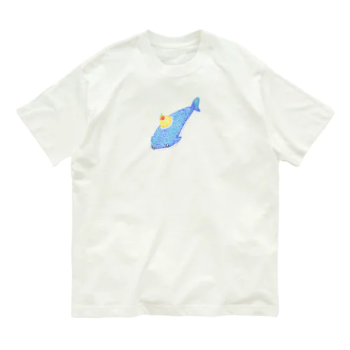 シ―フードアニマル　クリームソーダジンベイ Organic Cotton T-Shirt