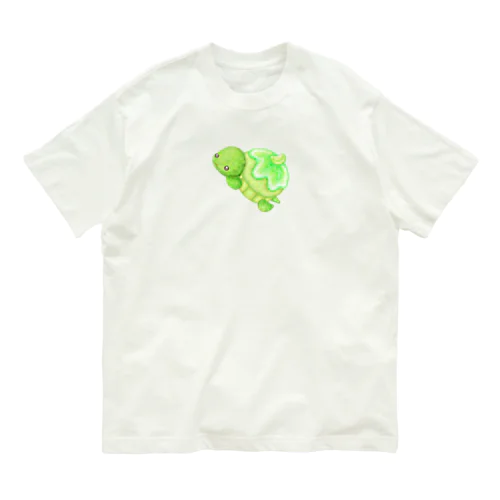 シ―フードアニマル　カプケカメ Organic Cotton T-Shirt