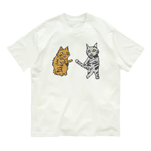 ダンシングキャット Organic Cotton T-Shirt