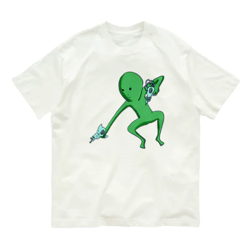 宇宙人くん：光線ピューピュー Organic Cotton T-Shirt