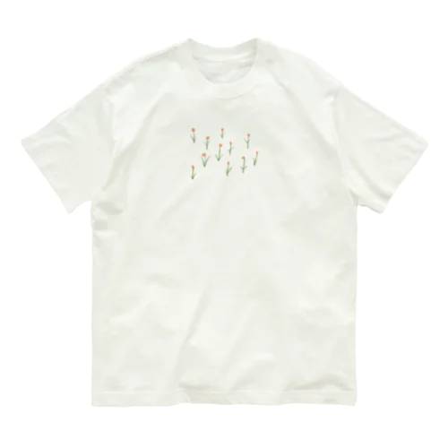 ちみちみおはなばたけ オーガニックコットンTシャツ