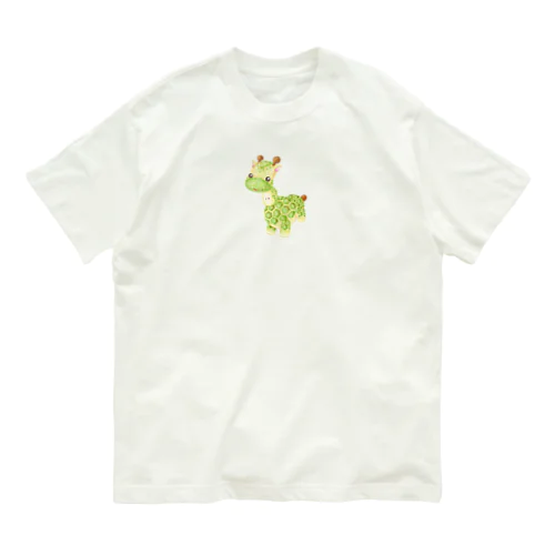 フルーツアニマル　ラフランスキリン オーガニックコットンTシャツ