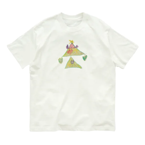 【子どもの絵】クリスマスツリー Organic Cotton T-Shirt