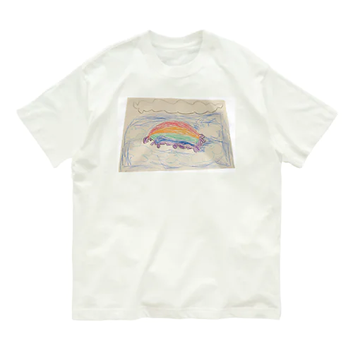 【子どもの絵】空、虹、無限大 オーガニックコットンTシャツ