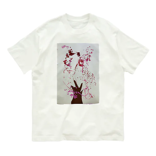 【子どもの絵】桜の木 オーガニックコットンTシャツ