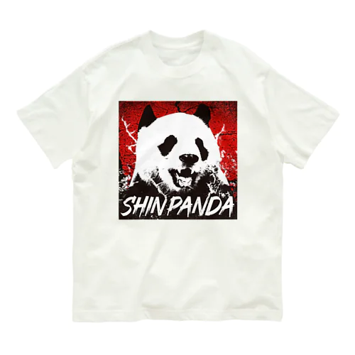 SHIN PANDA オーガニックコットンTシャツ