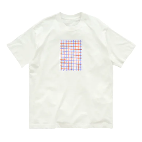 チェック柄 Organic Cotton T-Shirt