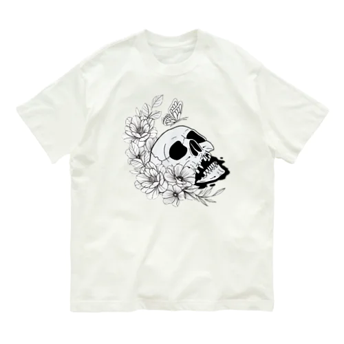 ドクロフラワー Organic Cotton T-Shirt