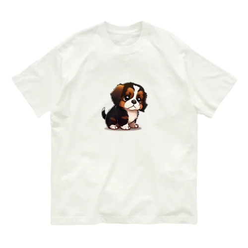 チビ犬 オーガニックコットンTシャツ