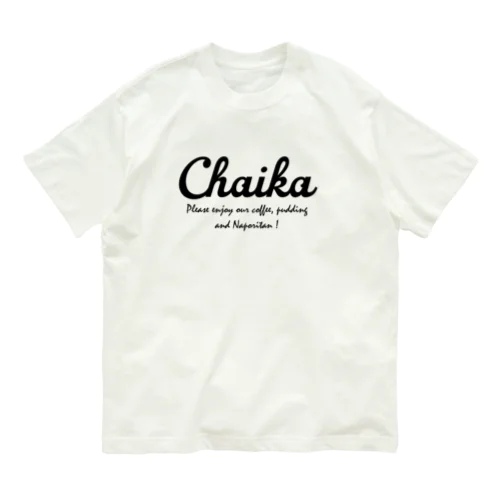 Chaika Black オーガニックコットンTシャツ