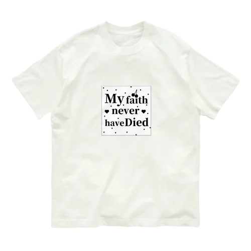 My Faith 🍒ランダムドット柄 オーガニックコットンTシャツ
