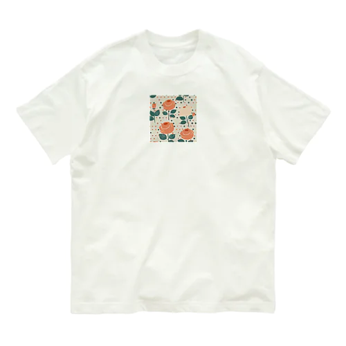 レトロローズ Organic Cotton T-Shirt