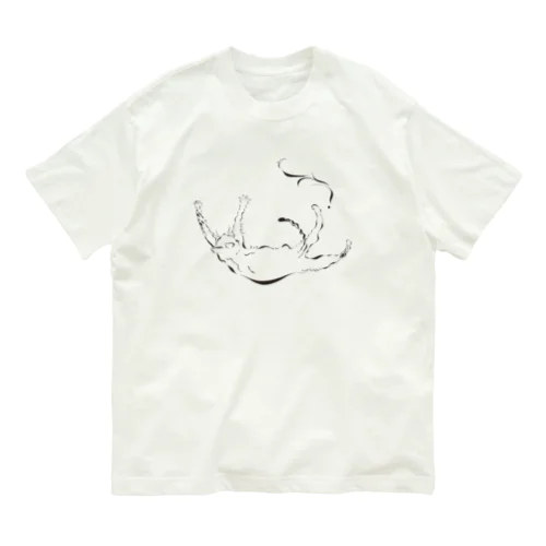 猫 オーガニックコットンTシャツ