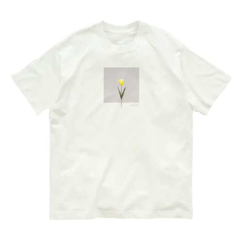 sakura milk tea . yellow .  tulip . オーガニックコットンTシャツ