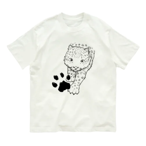 ユキヒョウ - snowleopard オーガニックコットンTシャツ
