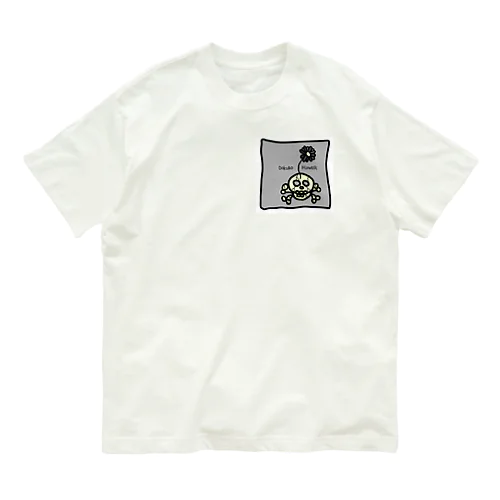 髑髏フラワーグラフィック Organic Cotton T-Shirt