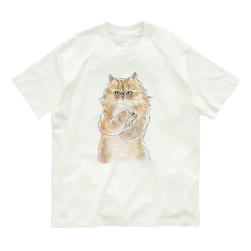 おねだりにゃんこ オーガニックコットンTシャツ