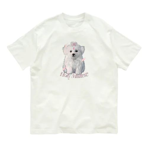 Holy Maltese オーガニックコットンTシャツ