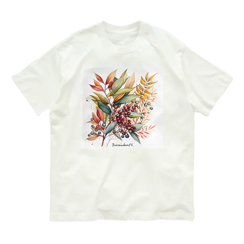 ナンテン/南天 Organic Cotton T-Shirt