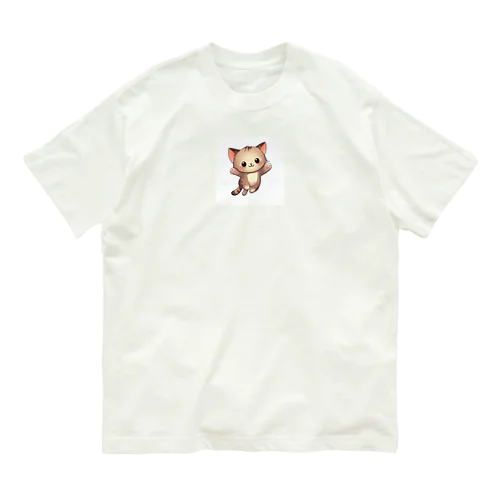 イラスト猫ちゃん Organic Cotton T-Shirt