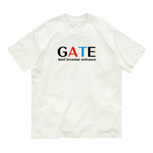 GATE（文字色　黒） Organic Cotton T-Shirt