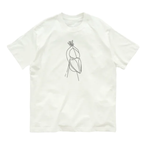 ハシビロコウ Organic Cotton T-Shirt