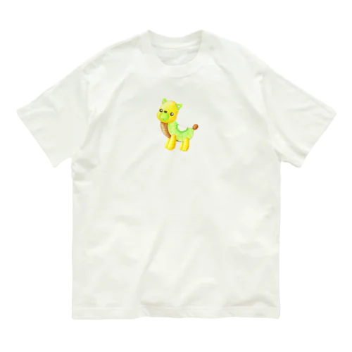 フルーツアニマル　キウイシカ オーガニックコットンTシャツ