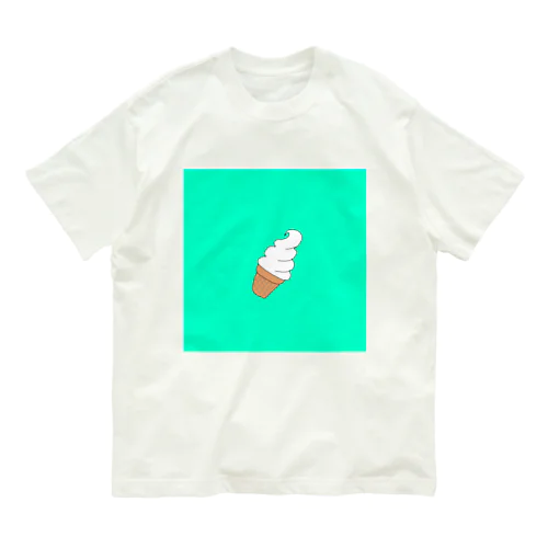 ソフトクリーム オーガニックコットンTシャツ